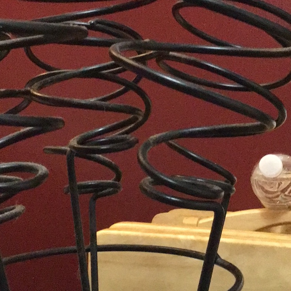 Wrought Iron Wine Rack. - Picture 2 of 4